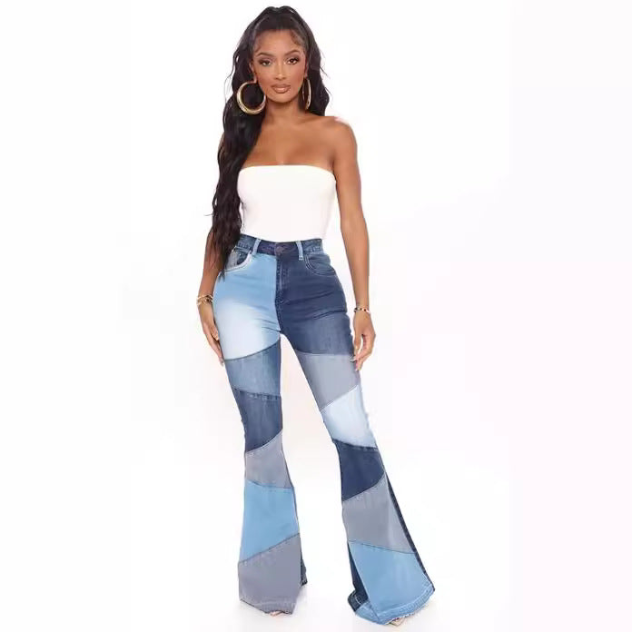 Women's Autumn Large Denim Wide Leg Fashion Jeans