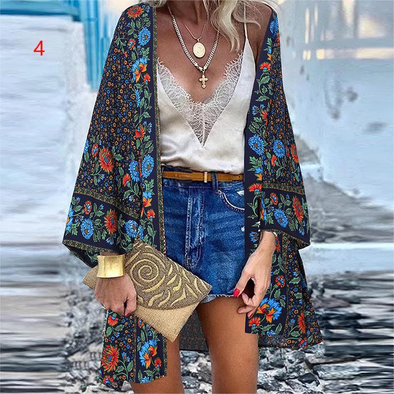 Women's Casual Fashion Trend Vacation Batwing Long Blouses
