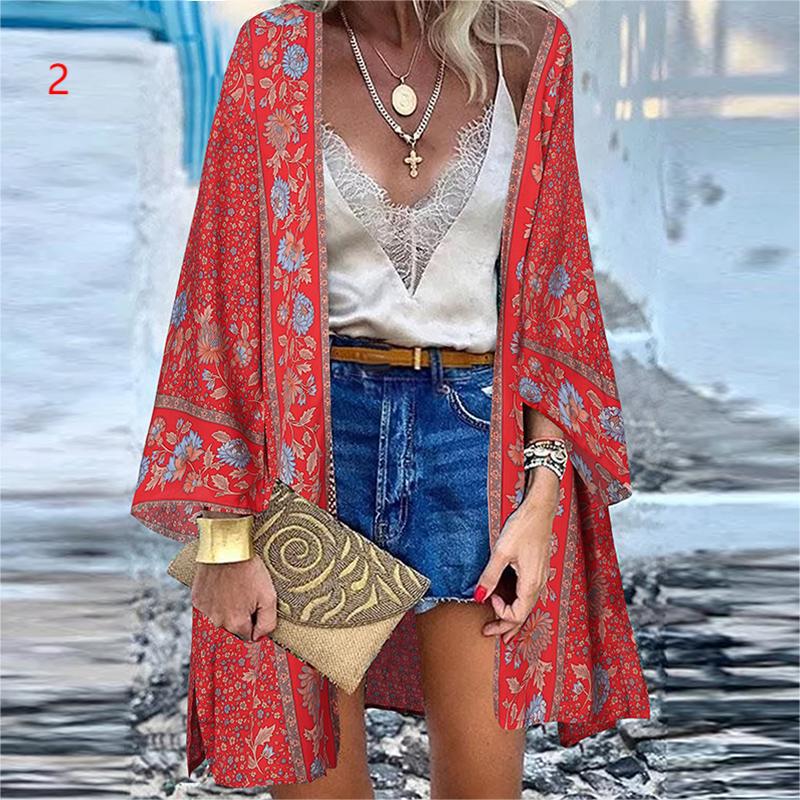 Women's Casual Fashion Trend Vacation Batwing Long Blouses