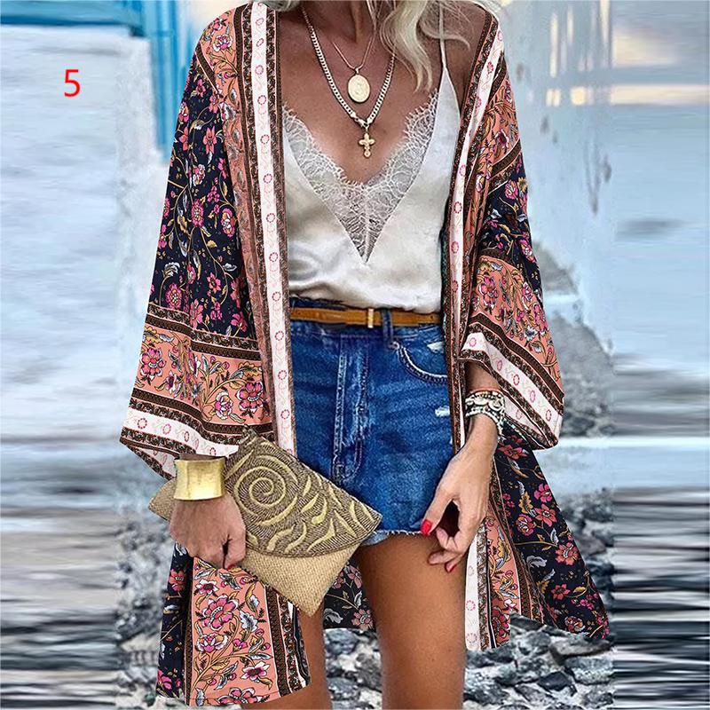 Women's Casual Fashion Trend Vacation Batwing Long Blouses