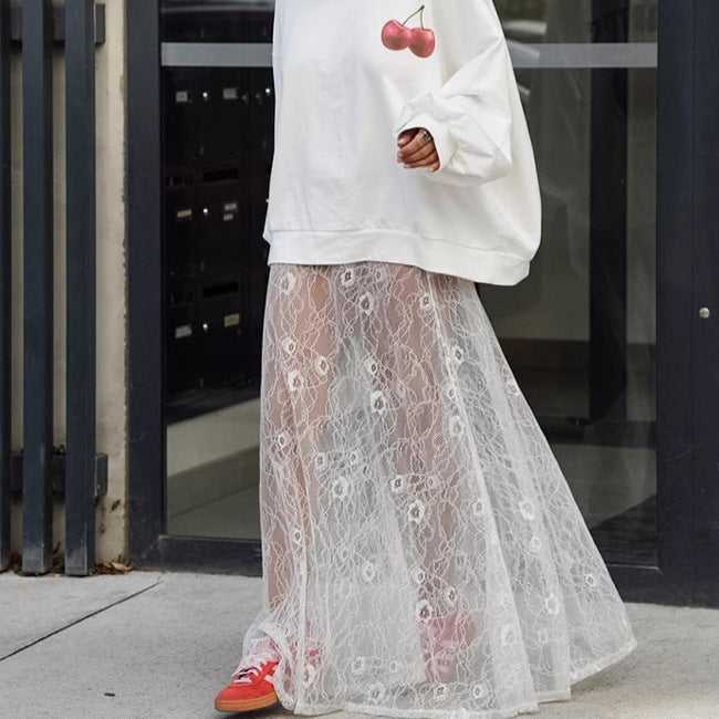 Women's Sexy Brocade Lace Jacquard Fashion Wear Skirts