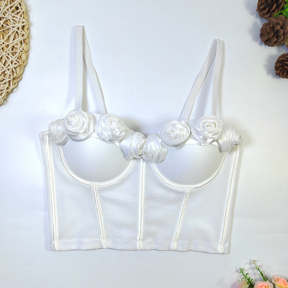 Outer Wear Mesh Beauty Back Underwear Tops