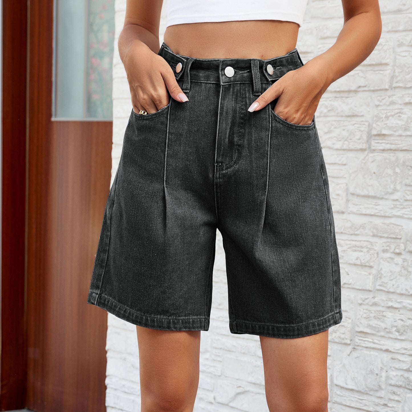 Classy Innovative Washed Waist Adjustable Denim Jeans