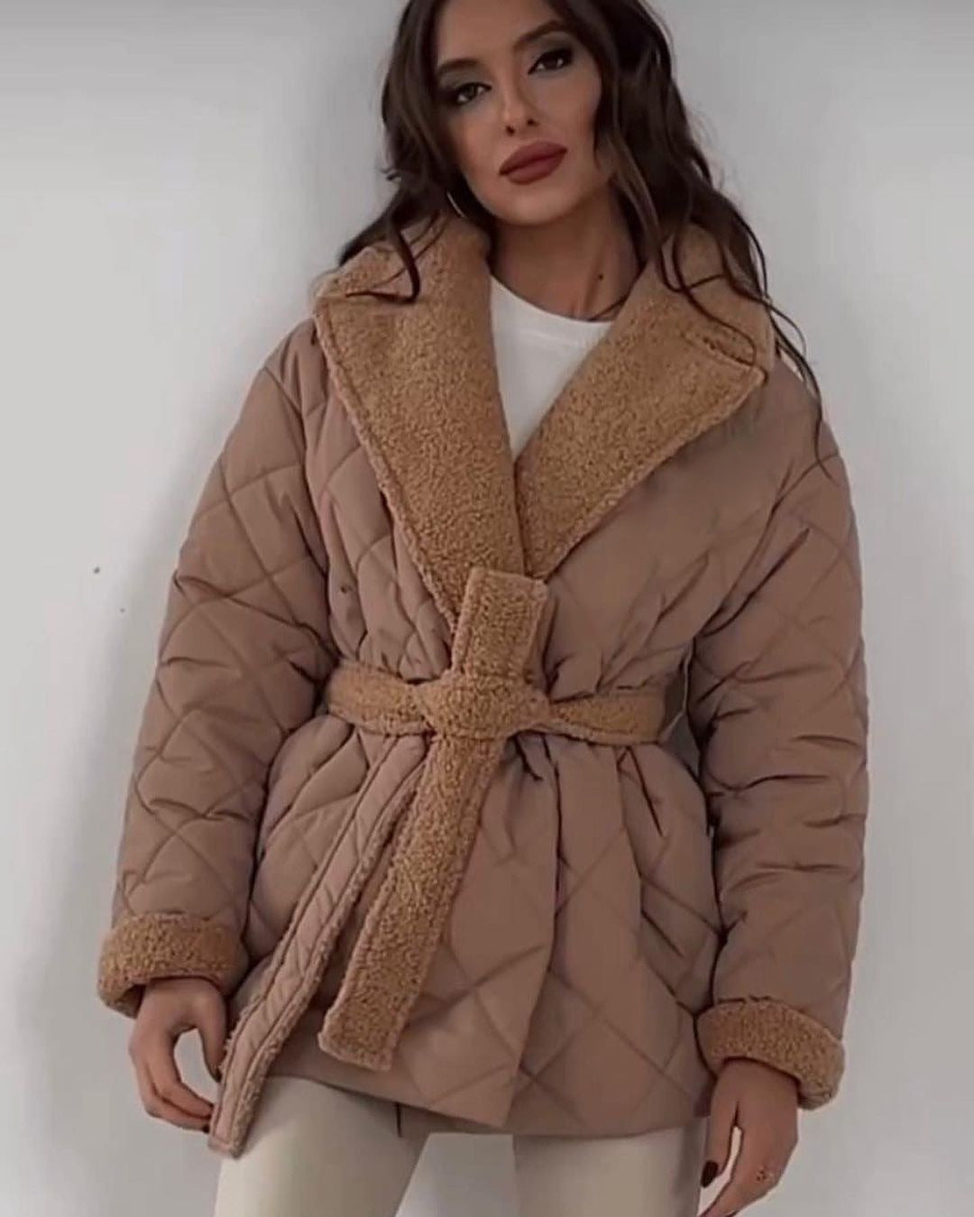 Women's Lapel Cotton Clothes Fashionable Design For Coats