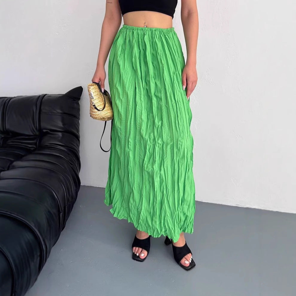 Women's Wear Loose Slimming Expansion Elegant Draping Skirts