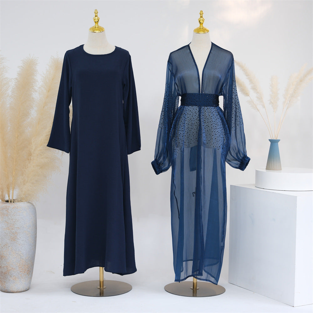 Casual Daily Solid Color Puff Sleeve Dresses