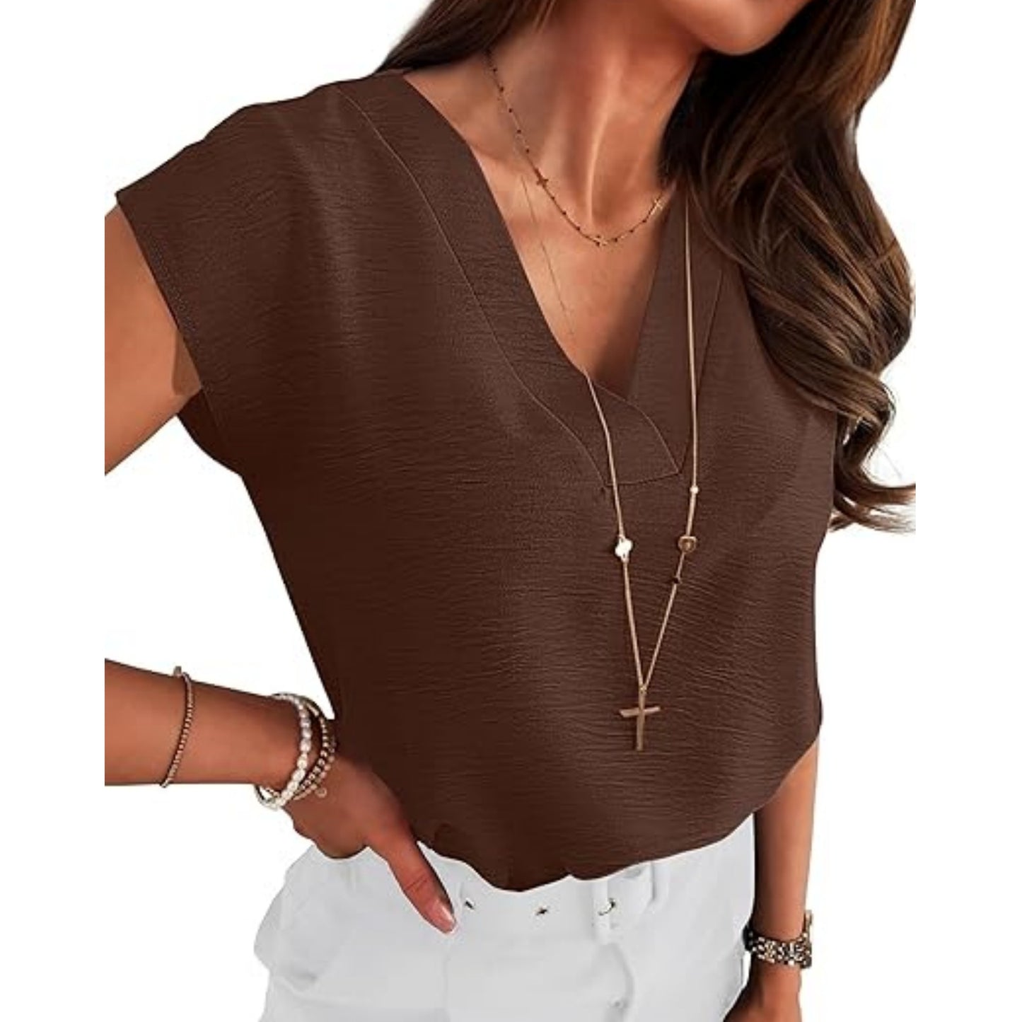 Women's Temperament Shirt Sleeve Pullover Sleeveless Blouses
