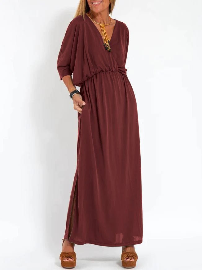 Summer Fashion Solid Color High Waist Dresses