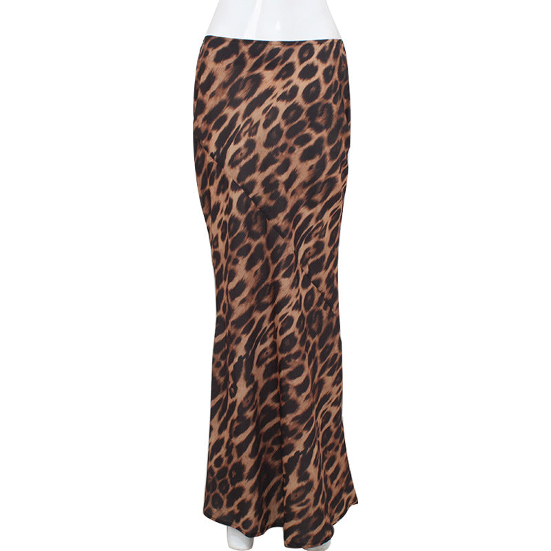 Wind Fashion Temperament Classic Leopard Pattern Skirts