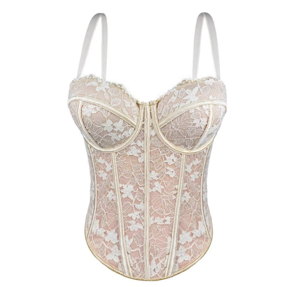 Lace Inner Match Sling High-grade Outer Wear Body Tops