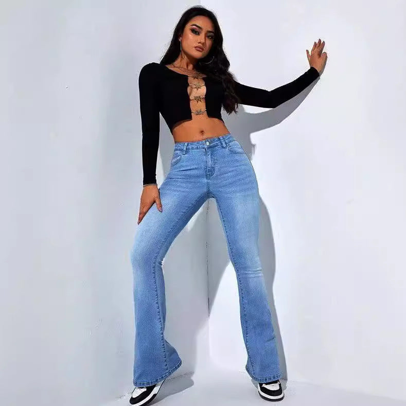 Straight Slim Fit Slimming Versatile Stretch Jeans