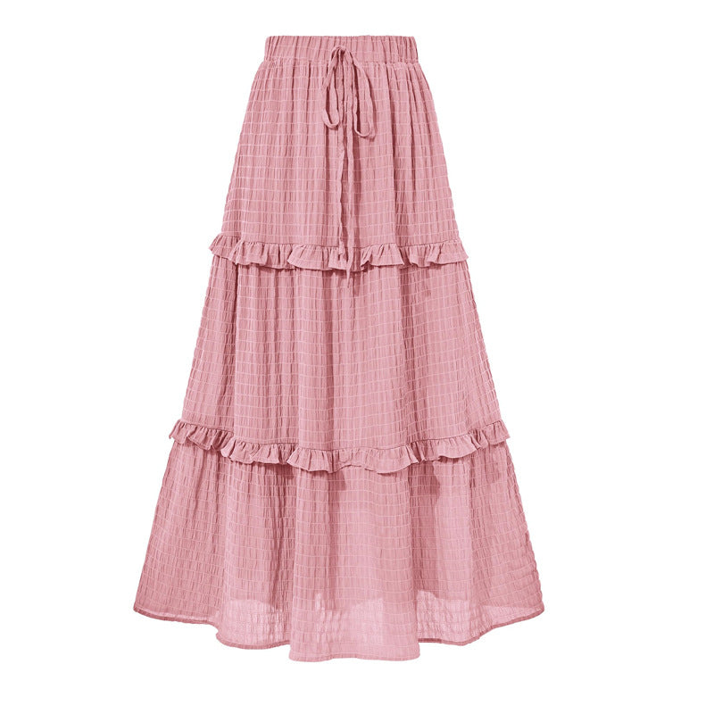 Women's Commute A- Line Pleated Summer Loose Skirts