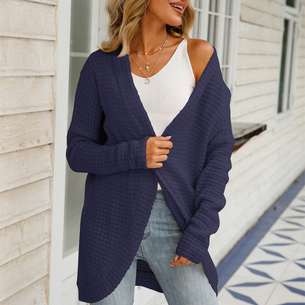 Women's Spring Large Irregular Hollow Knitted Coats