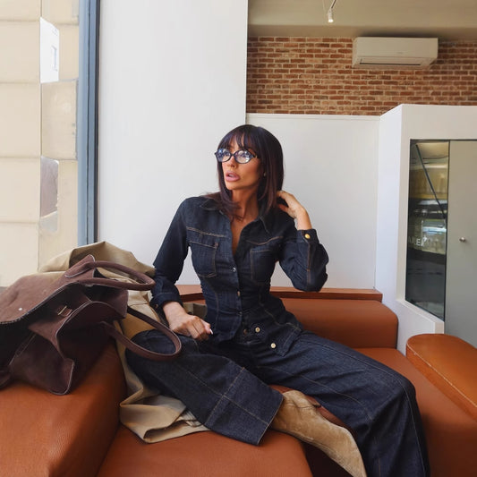 Women's Fashion Polo Collar Decorative Double Pocket Suits