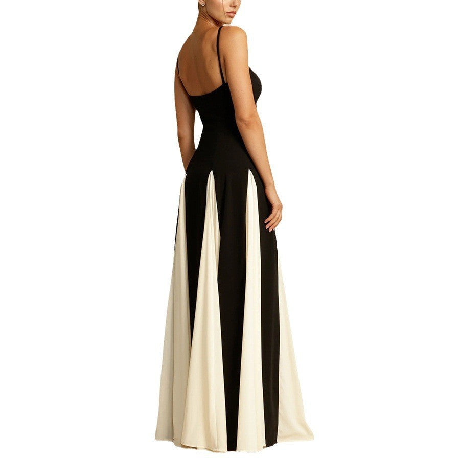 Summer Fashion Elegant Sexy Contrast Colors Dresses