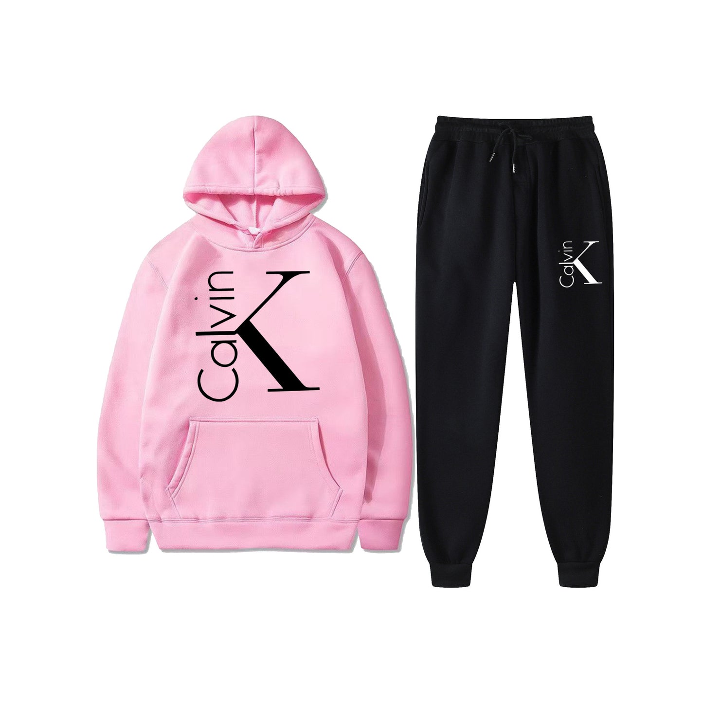 Hooded Sweatshirt Sports Two-piece Set Gradient Letter Suits