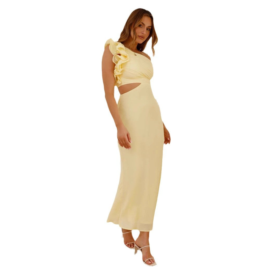 Summer Fashion One Shoulder Slim Fit Dresses
