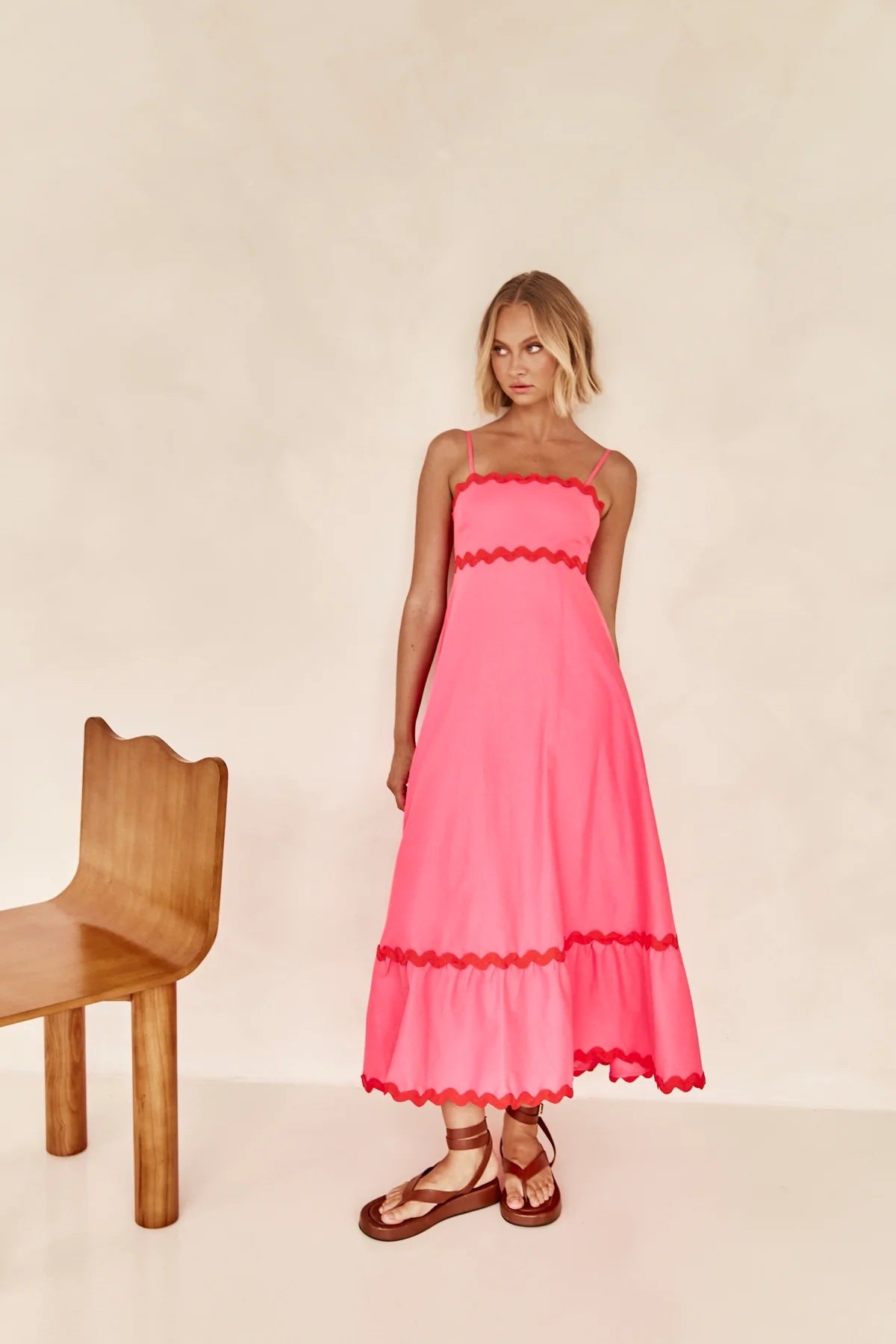 Color Lace Stitching Elegant Strap Tube Dresses