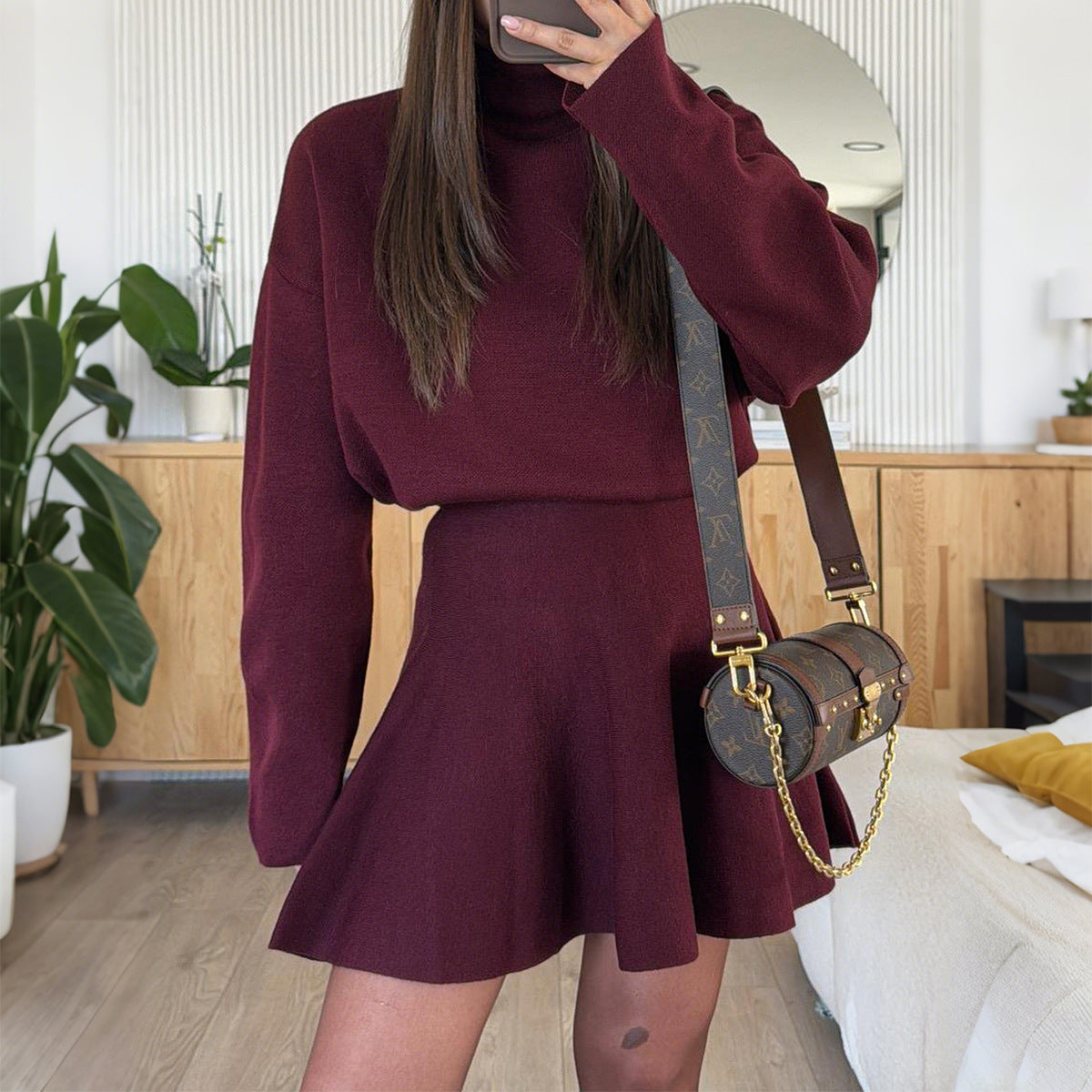 Women's Casual Vacation Style Long Sleeve Dress Sweaters