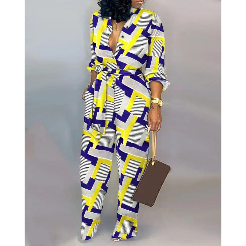Women's Loose High Waist Casual European Jumpsuits