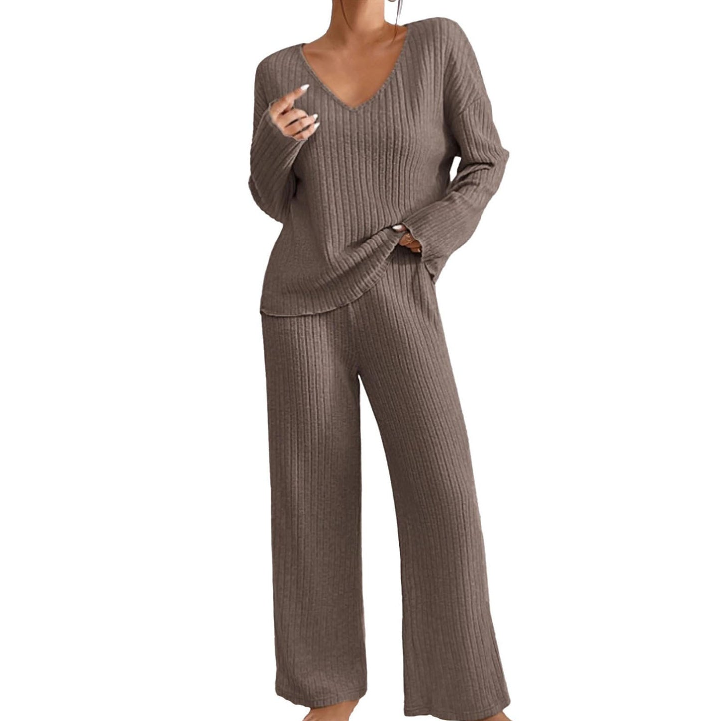 Women's Two-piece Fashion Casual Straight Loose Temperament Suits