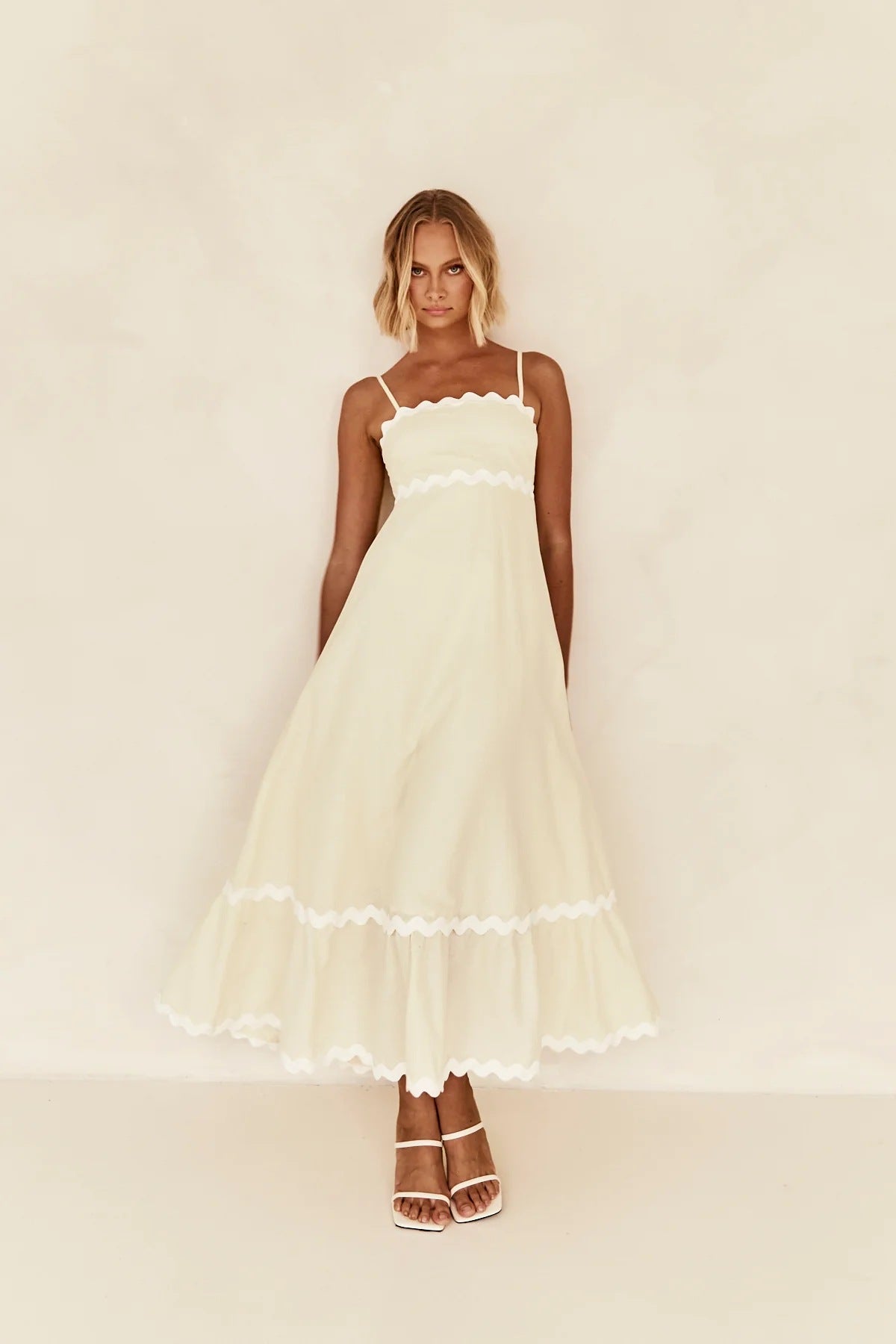 Color Lace Stitching Elegant Strap Tube Dresses