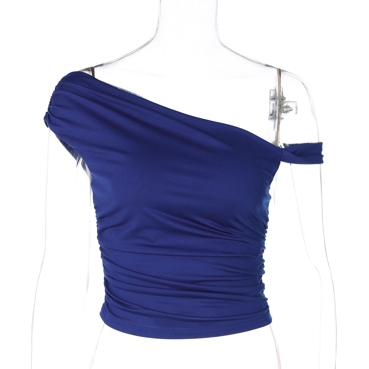 Women's Summer Hot Style Cold-shoulder Twist Design Blouses