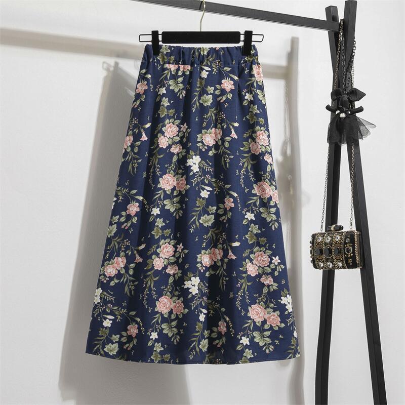 Women's A- Line Floral Summer Thin Small Skirts