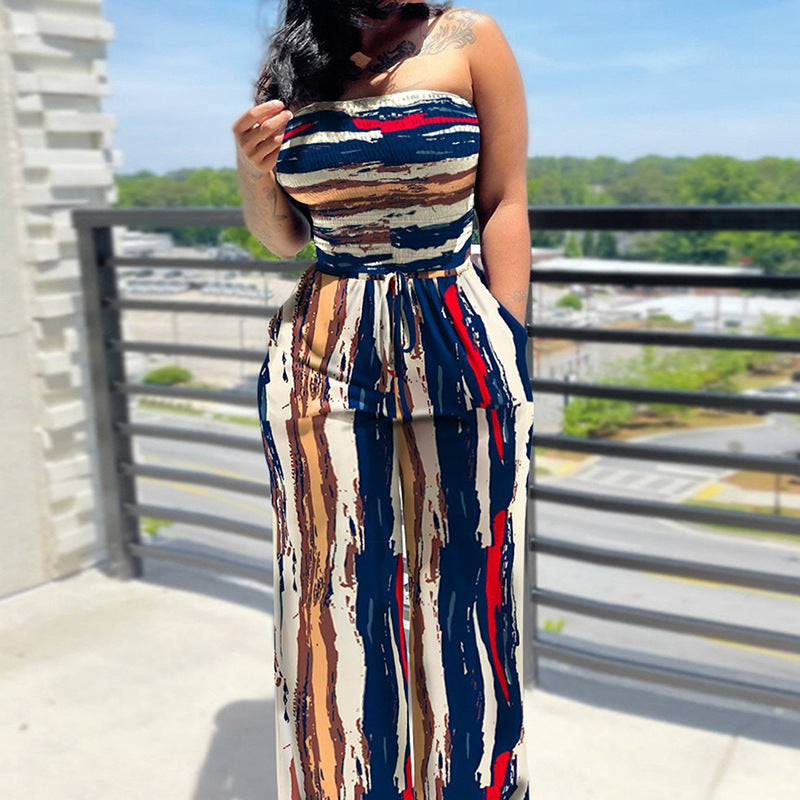 Tube Casual Temperament High Waist Sleeveless Jumpsuits