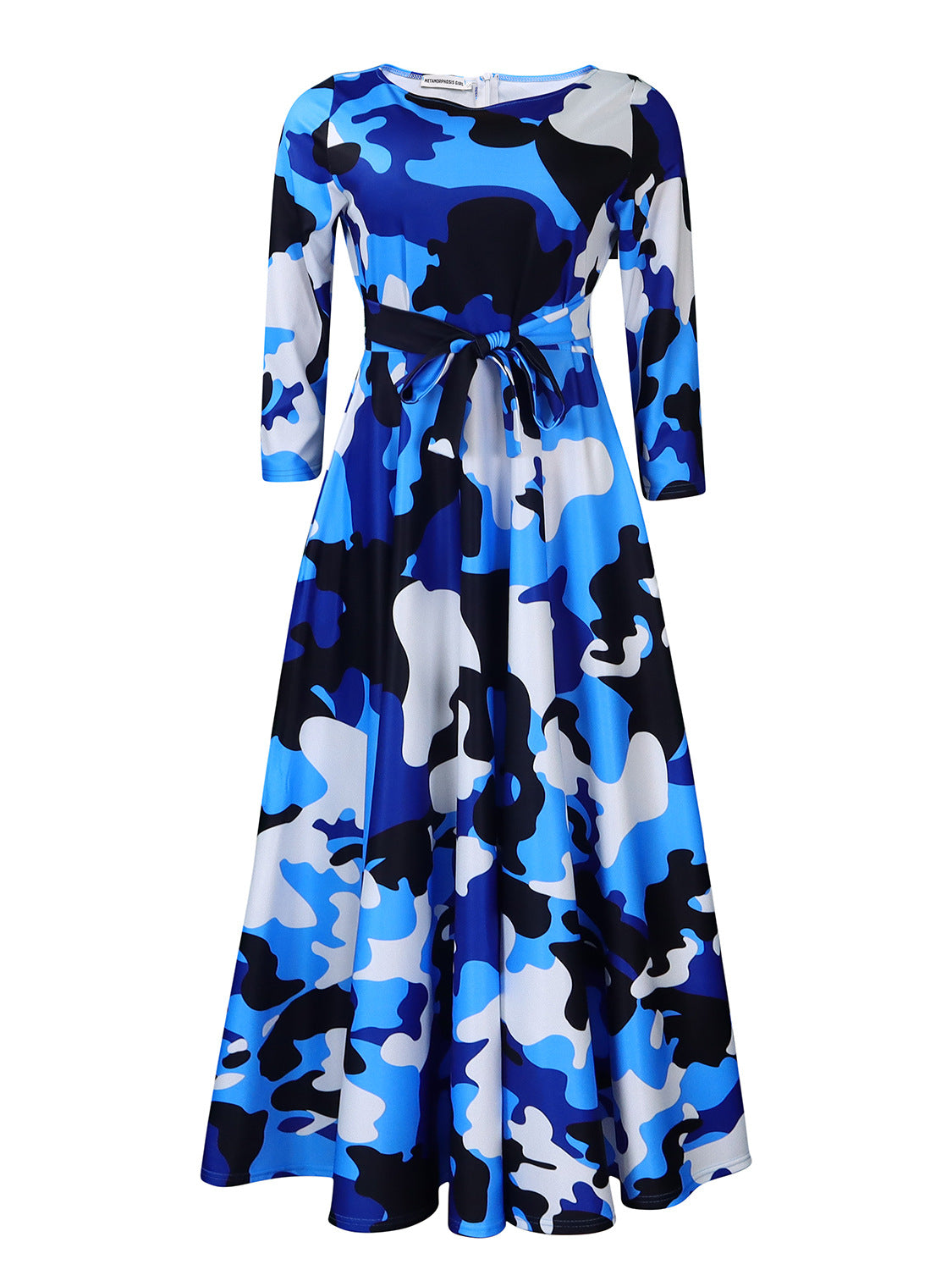 Women's Spring Fashion Elegant Tied Printed African Dress