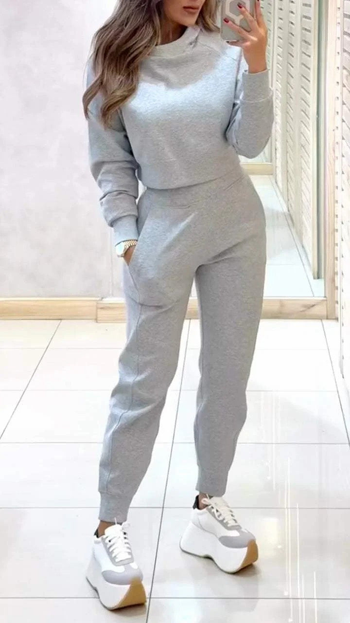High Collar Slim Fit Long Sleeves Suits