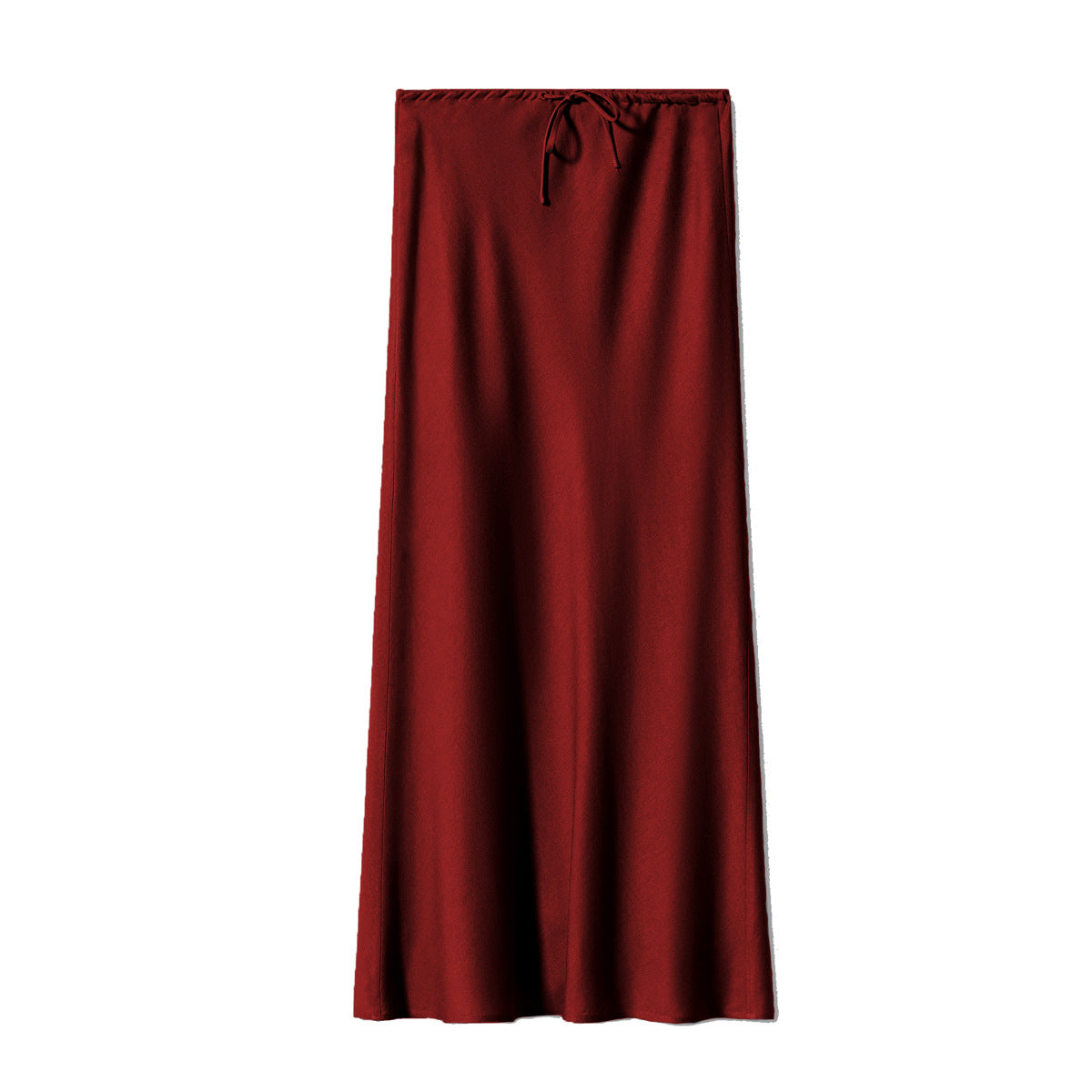 Women's High Quality Satin Long Dress Waist Skirts