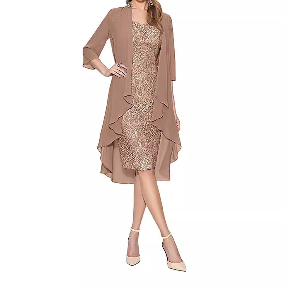 Women's Elegant Sexy Irregular Solid Color Hem Dresses