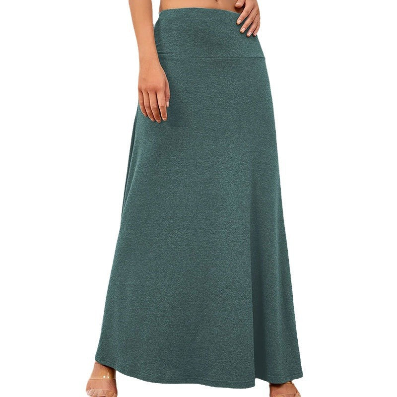 Women's Stylish Summer Fashionable Knitted Solid Skirts