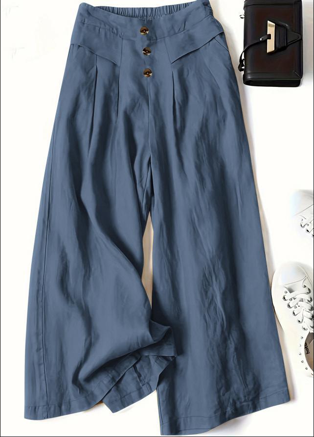 Women's Draping Loose Half Elastic High Waist Pants