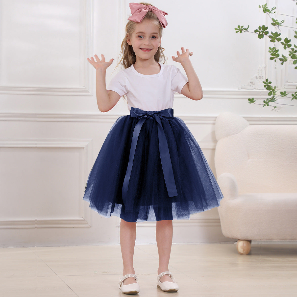 Women's & Children's & Tulle Pettiskirt Flower Dress Skirts