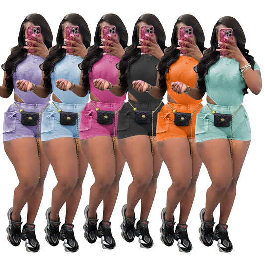 Women's Elegant Versatile Slouchy Leisure Washed-out Suits