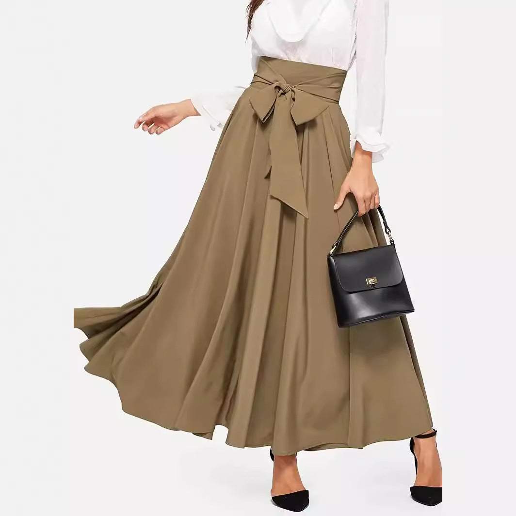 Women's High Waist Slimming Front A- Line Skirts