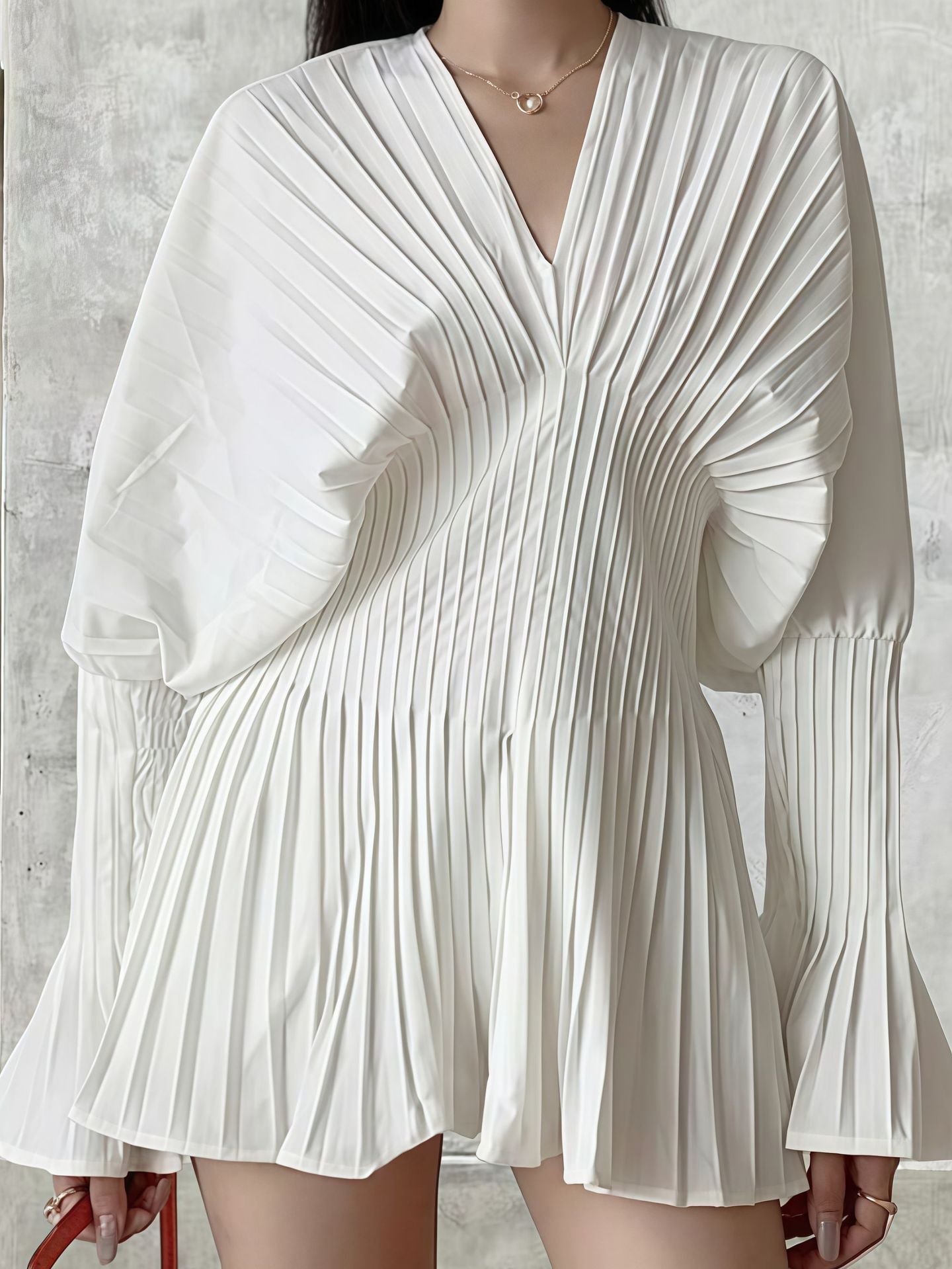 Profile White Shirt Temperament Flared Long Blouses