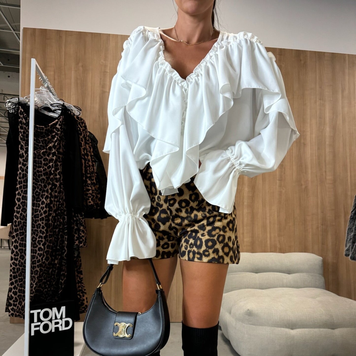 Women's Autumn Design Sense Long Sleeve Solid Blouses