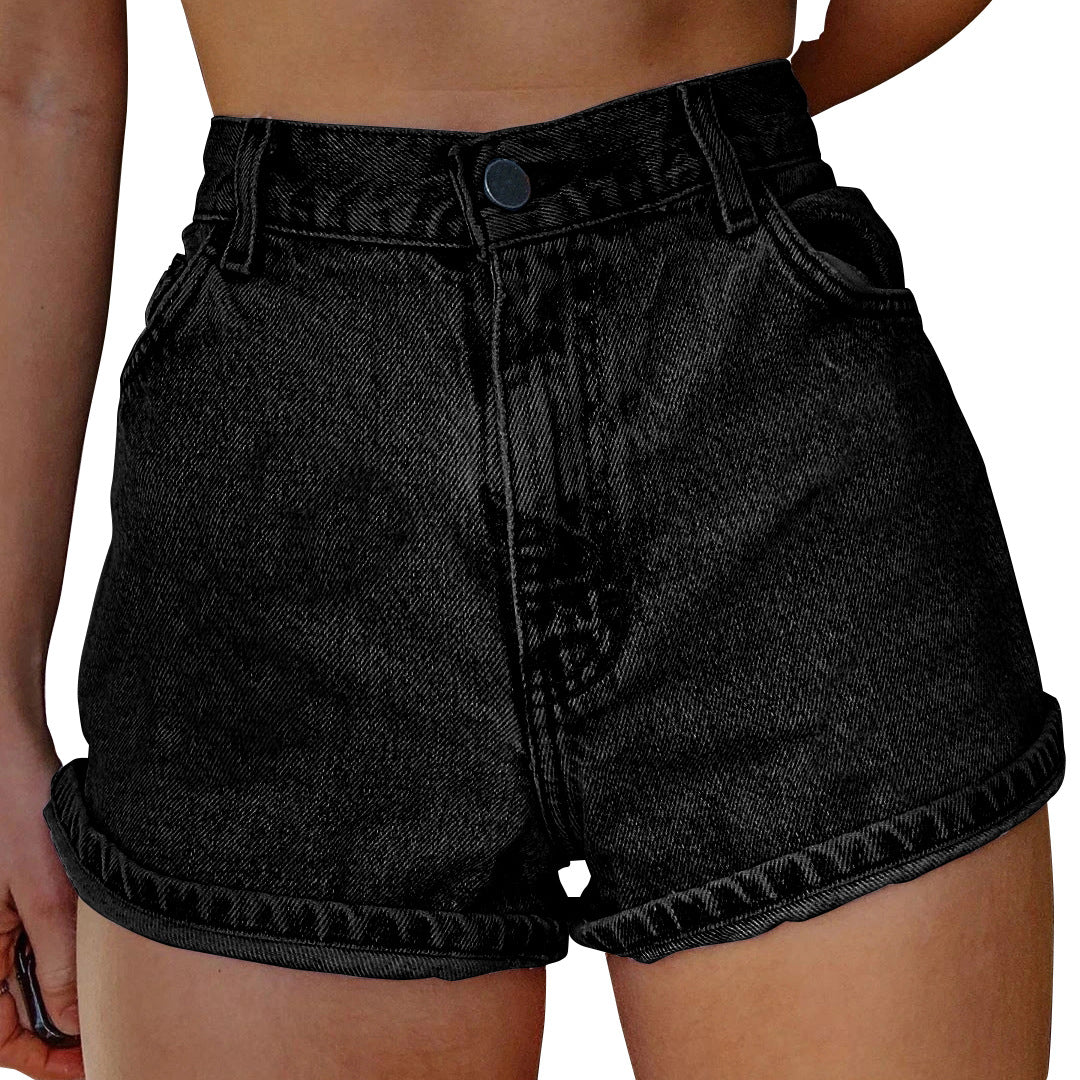 Women's Leisure Commute Style Denim Wear Summer Shorts