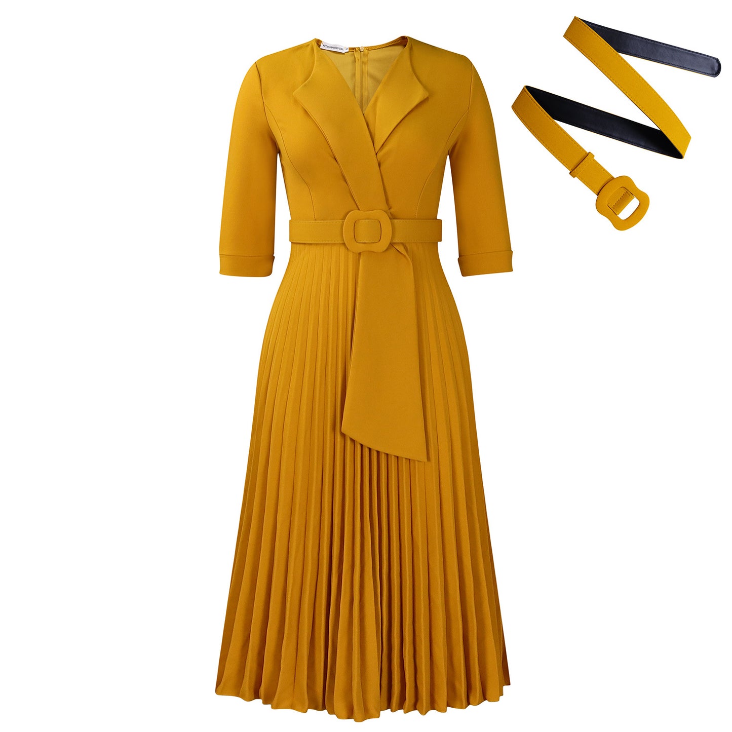 Women's Fashion Tailored Collar Pleat Waisted Africa Clothing