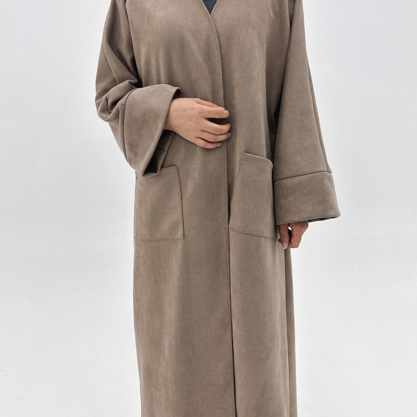 Elegant Casual New Turkish Suede Dress Dresses