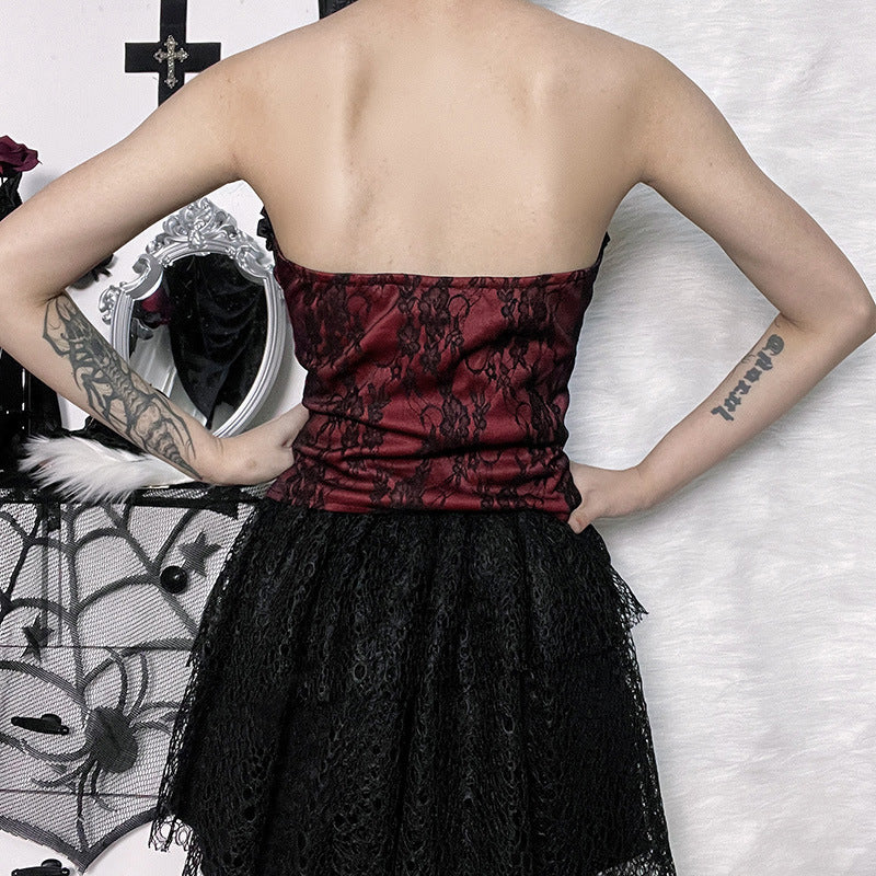 Women's Style Design Tube Sexy Slim Lace Tops