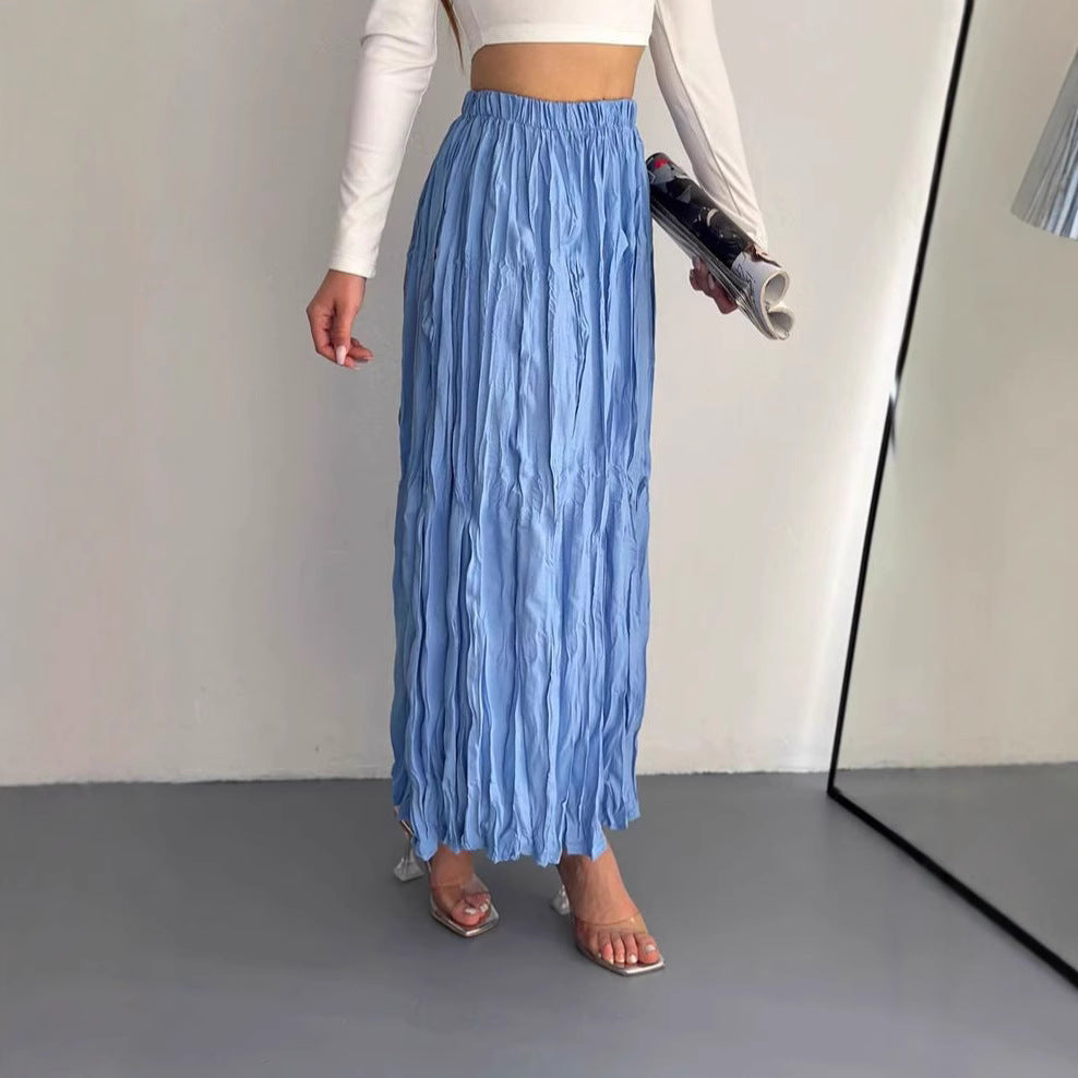 Women's Wear Loose Slimming Expansion Elegant Draping Skirts