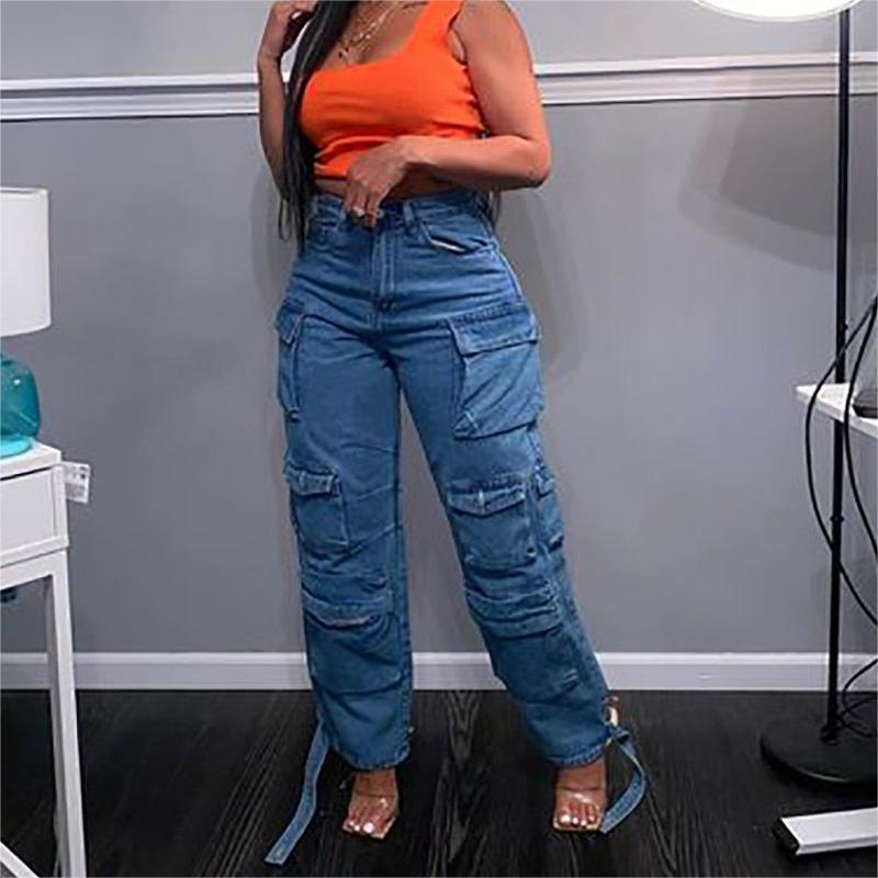 Women's Stylish Casual Trendy Washed Overalls Jeans