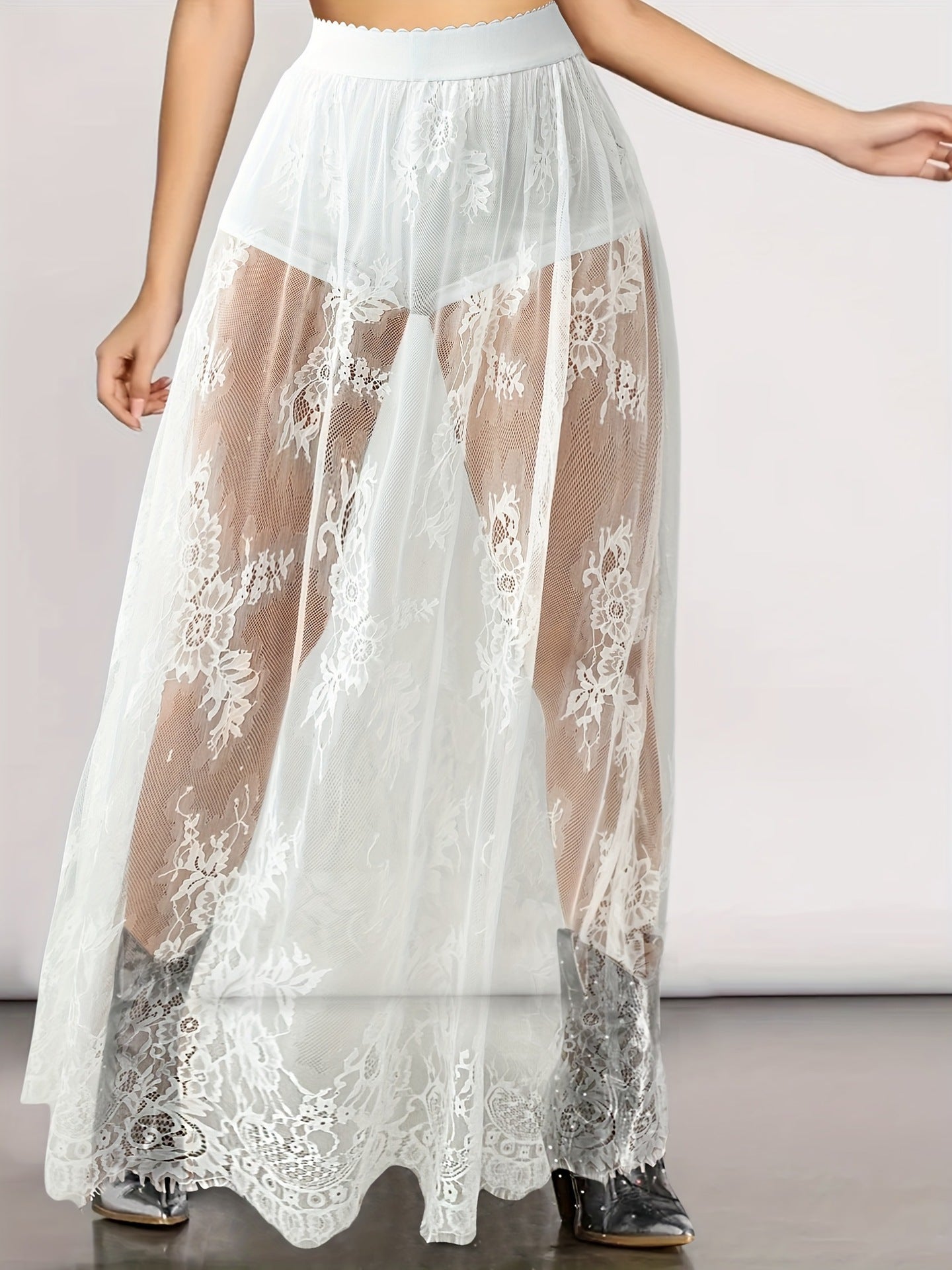 Women's Summer Dark Gothic Lace Sexy Dress Skirts