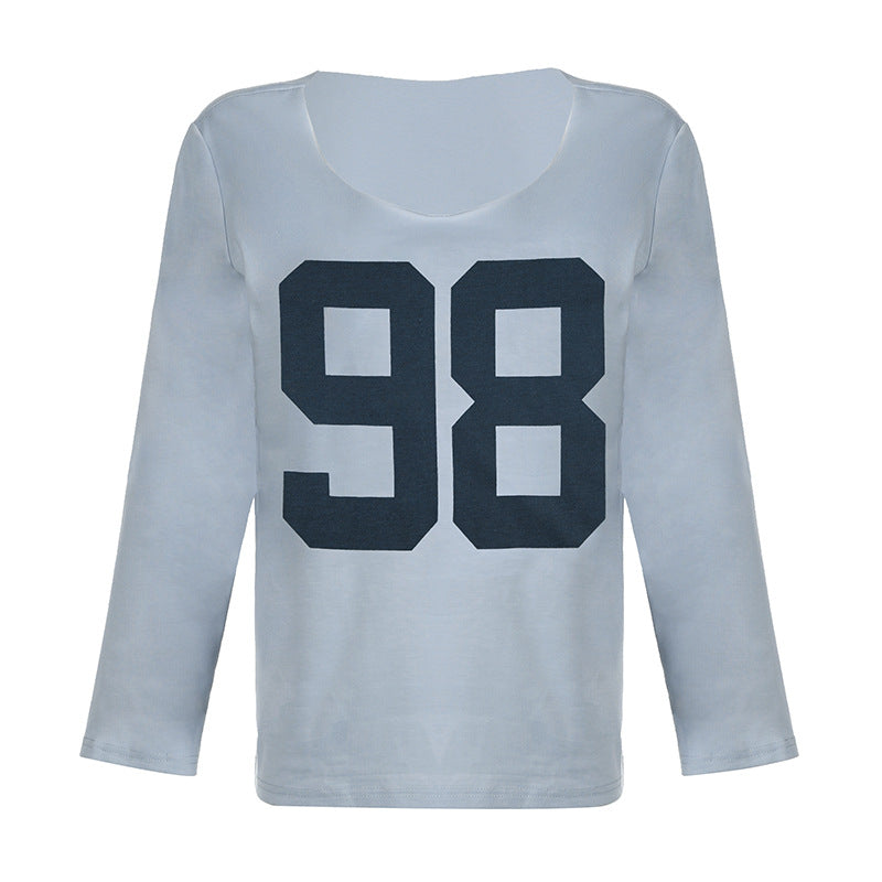 Print Loose Short-sleeved T-shirt Summer Hot Blouses