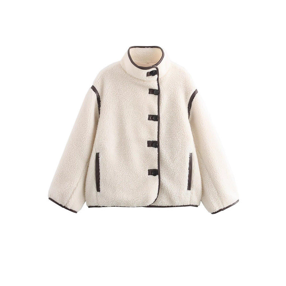 Women's Single-breasted Long Sleeve Pocket Loose Casual Coats