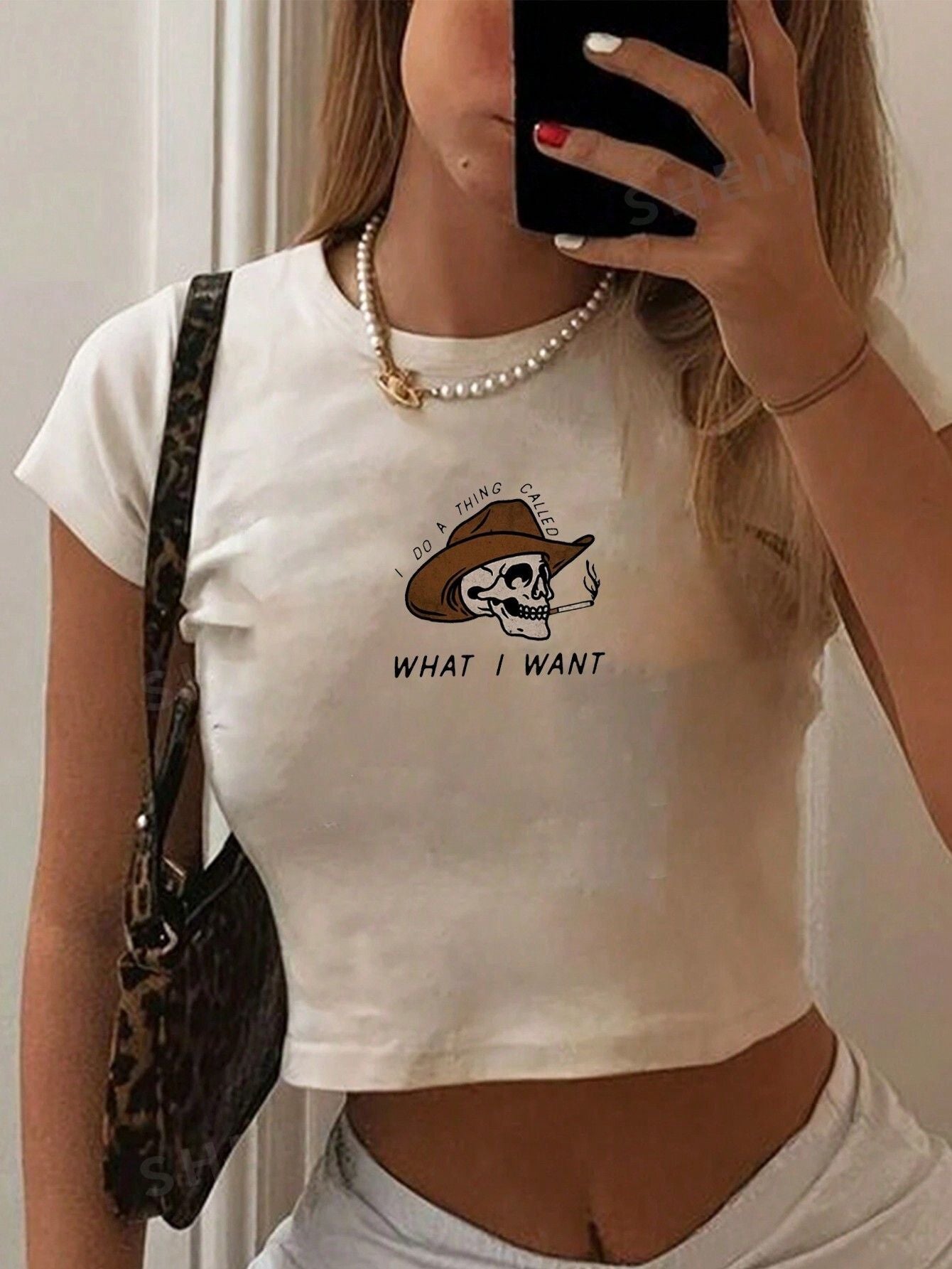 Women's Summer Sweet Spicy Printed T-shirt Personality Blouses